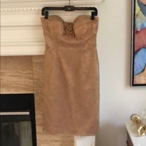 Gold cocktail dress